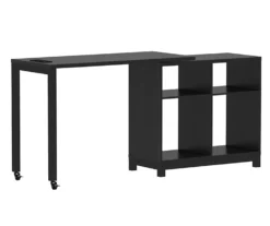 Real Living Seven Hills Metal & Melamine 4-Cube Pivot Desk With USB Charging -Real Living 810561092 3