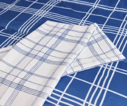 Real Living Blue Plaid Bed-in-a-Bag Reversible Comforter Set -Real Living 810562918 810563035 810562919 810562920 4