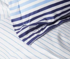 Blue & Red Stripe Microfiber King 9-Piece Bed-in-a-Bag Set 8 Blue & Red Stripe Microfiber King 9-Piece Bed-in-a-Bag Set -Real Living 810563034 810563033 810563032 810563031 3 1