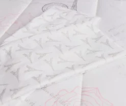 Real Living White & Pink Paris Bed-in-a-Bag Reversible Comforter Set 17 Real Living White & Pink Paris Bed-in-a-Bag Reversible Comforter Set -Real Living 810563041 810563044 810563042 810563043 4