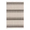 Malden Gray Geometric Stripe Area Rug, (6.7' X 8.6')