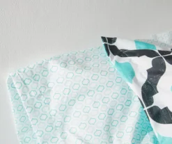 Blue & Black Arabesque Microfiber Full 9-Piece Bed-in-a-Bag Set -Real Living 810563446 810563445 810563444 810563443 4 1