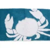 Grecian Getaway Travis Blue & White Crab Bath Rug