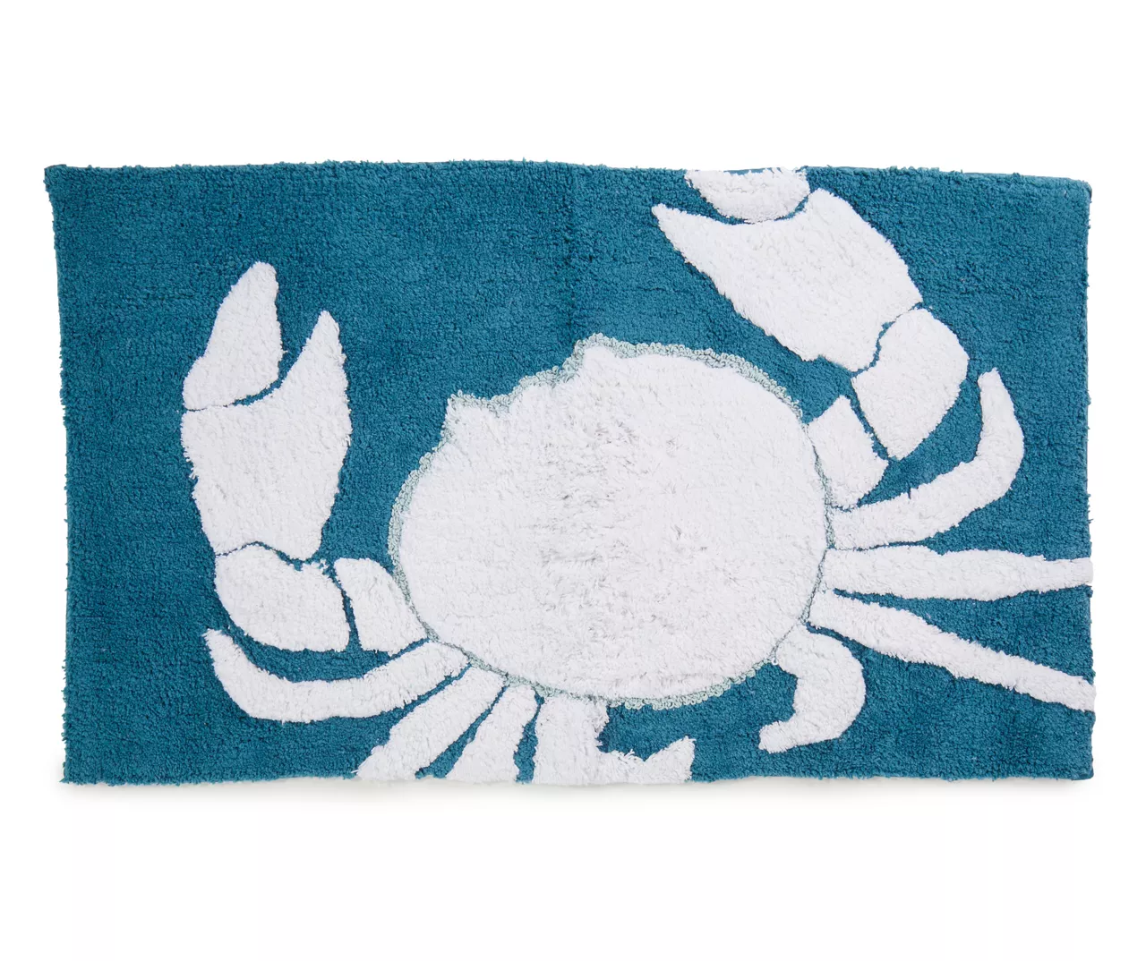Grecian Getaway Travis Blue & White Crab Bath Rug 1 Grecian Getaway Travis Blue & White Crab Bath Rug