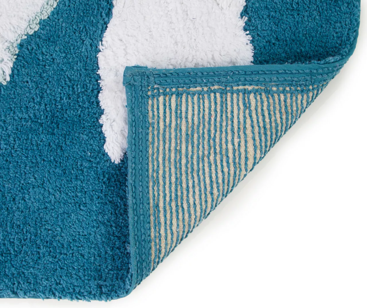 Grecian Getaway Travis Blue & White Crab Bath Rug 2 Grecian Getaway Travis Blue & White Crab Bath Rug - Image 2