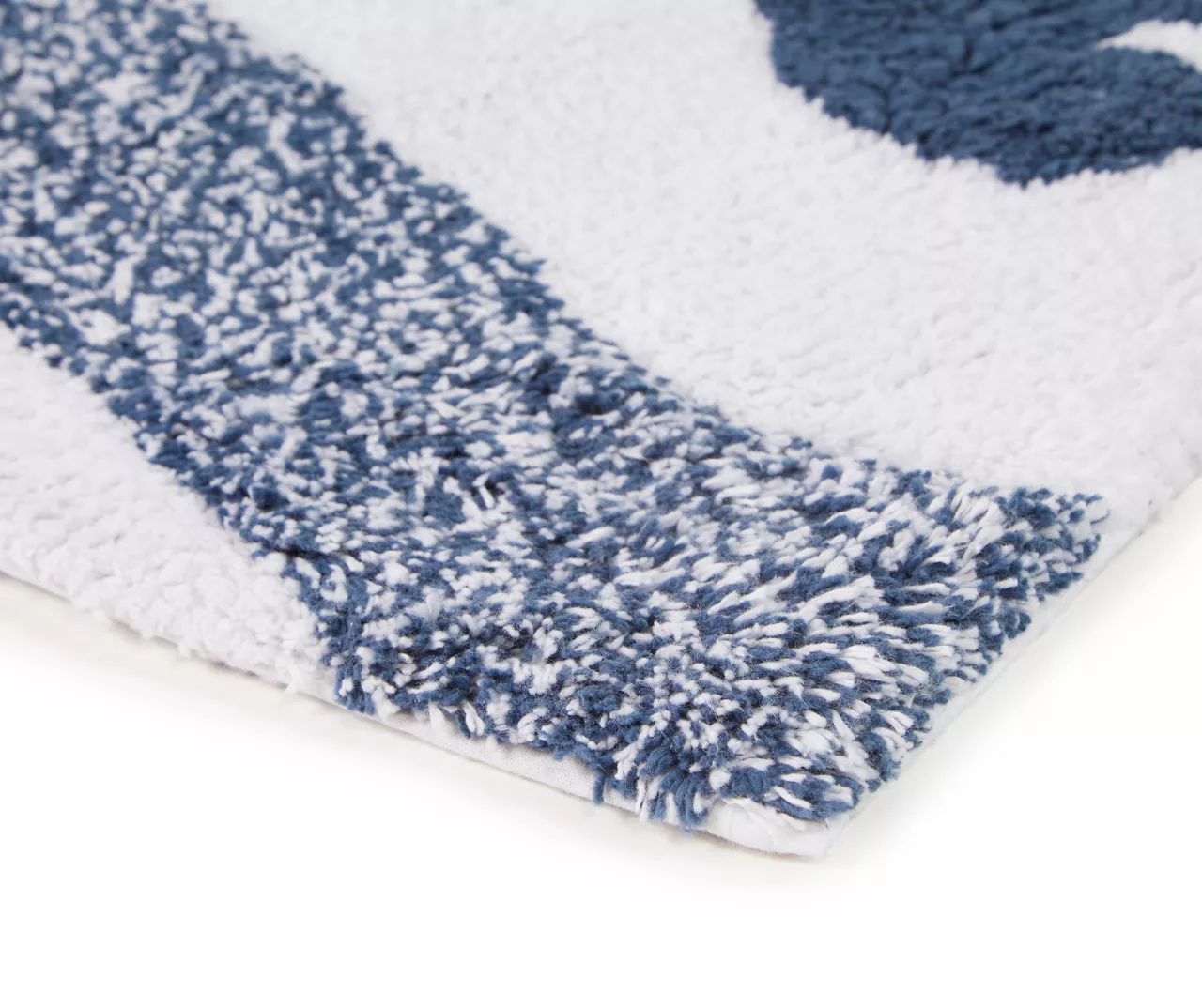 Grecian Getaway Navy & White Ink Stripe Fish Bath Rug 3 Grecian Getaway Navy & White Ink Stripe Fish Bath Rug - Image 3
