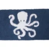 Grecian Getaway Dain Navy & White Octopus Bath Rug