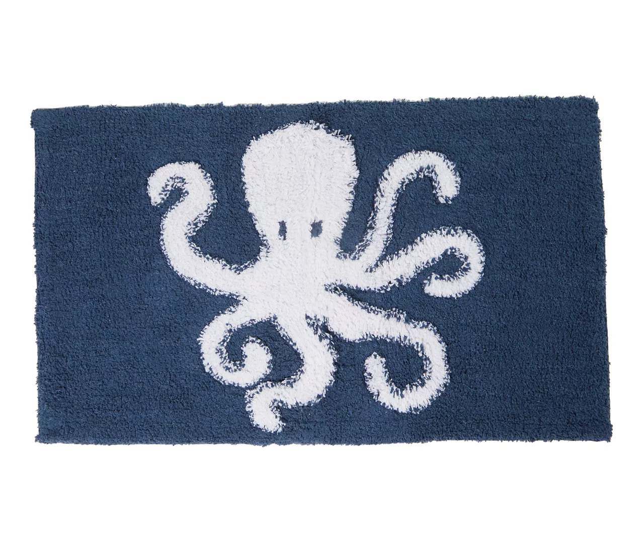 Grecian Getaway Dain Navy & White Octopus Bath Rug 1 Grecian Getaway Dain Navy & White Octopus Bath Rug