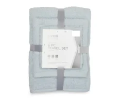 Real Living Checkerboard Texture 6-Piece Towel Set 6 Real Living Checkerboard Texture 6-Piece Towel Set -Real Living 810575676