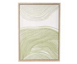 Zenspired Green & White Raised Arch Framed Canvas