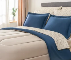 Real Living Navy & Tan Bed-in-a-Bag Set 19 Real Living Navy & Tan Bed-in-a-Bag Set -Real Living 810592792 B0 1