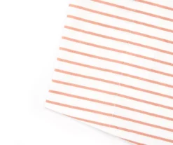 Real Living White & Coral Stripe Microfiber Sheet Set 5 Real Living White & Coral Stripe Microfiber Sheet Set -Real Living 810592816 810594270 810592817 810592818 810594269 1 A8