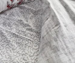 Red & Gray Floral Bed-in-a-Bag Full 14-Piece Bedding Set -Real Living 810593100 810593107 810593106 810594273 A8 4