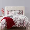 Red & Gray Floral Bed-in-a-Bag Full 14-Piece Bedding Set