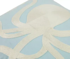 Sterling Blue & White Octopus Square Throw Pillow -Real Living 810593672 3 A8