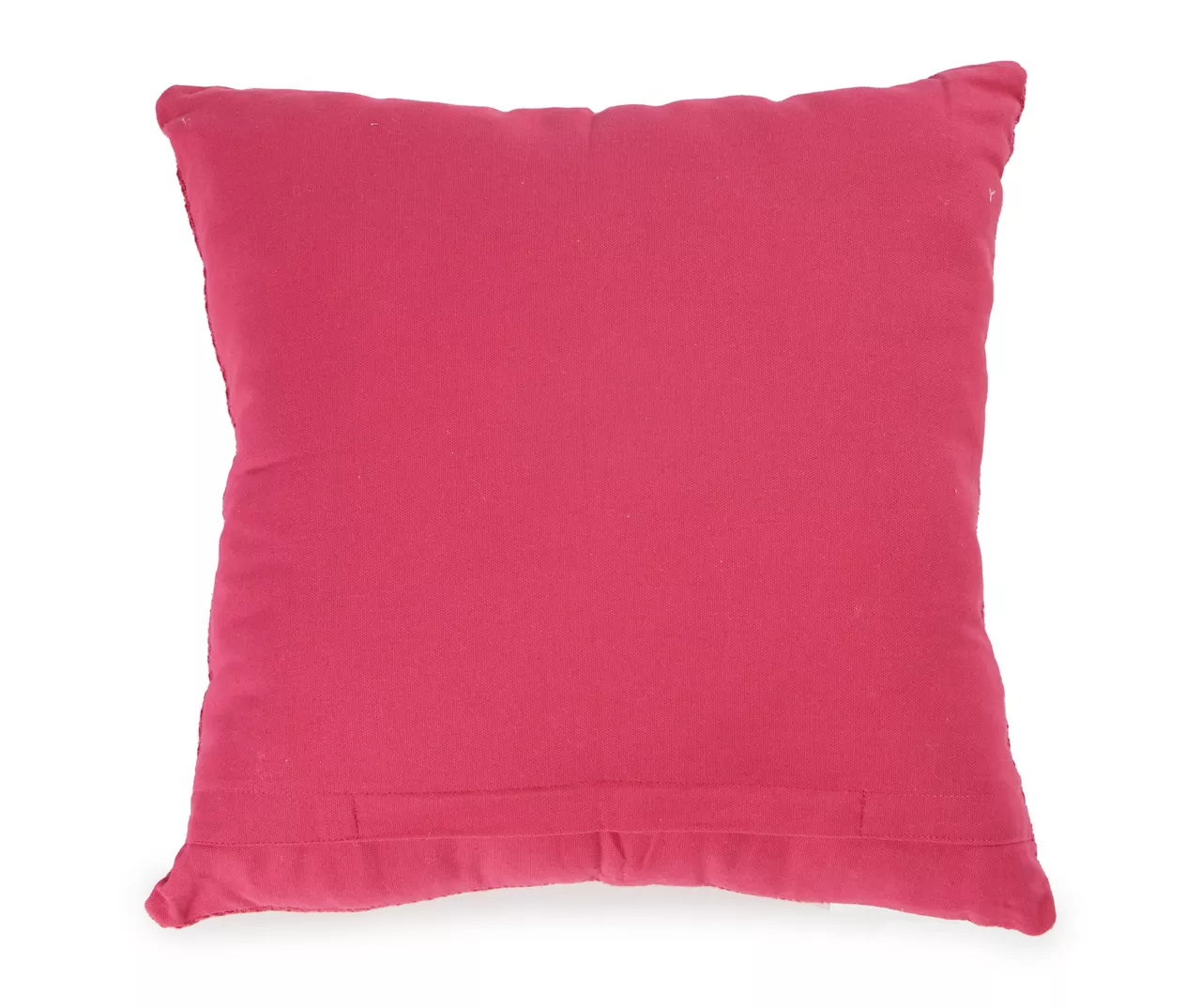 Fuchsia Waffle-Knit Square Throw Pillow 2 Fuchsia Waffle-Knit Square Throw Pillow - Image 2