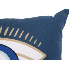 Grecian Getaway Sargasso Sea Blue Evil Eye Rectangle Throw Pillow 5 Grecian Getaway Sargasso Sea Blue Evil Eye Rectangle Throw Pillow -Real Living 810593676 2 A8