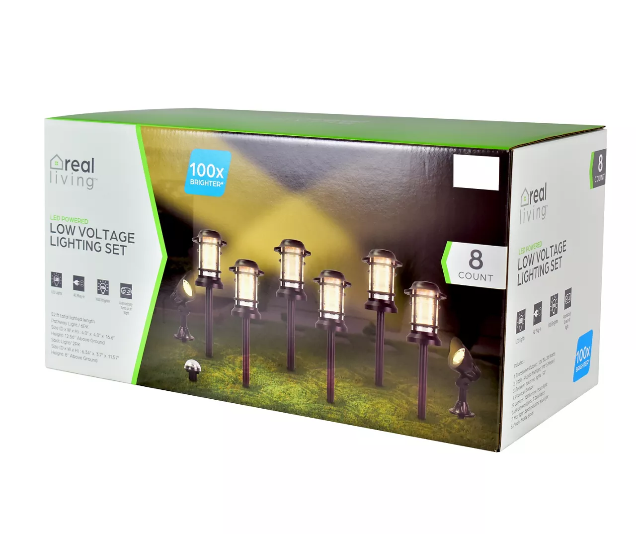 Low Voltage 8-Piece LED Photocell Pathway Marker & Spotlight Set 3 Low Voltage 8-Piece LED Photocell Pathway Marker & Spotlight Set - Image 3