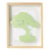 Zenspired Green Silkscreen Bonsai Framed Wall Plaque