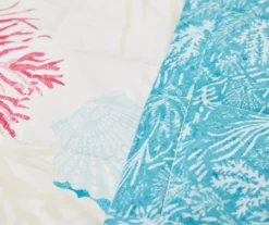 Real Living Grecian Getaway Blue Marine Life Reversible Microfiber Quilt 9 Real Living Grecian Getaway Blue Marine Life Reversible Microfiber Quilt -Real Living 810595670 A8