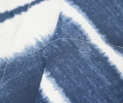 Real Living Grecian Getaway Navy & White Tie-Dye Stripe Reversible Microfiber Quilt 9 Real Living Grecian Getaway Navy & White Tie-Dye Stripe Reversible Microfiber Quilt -Real Living 810595791 A8