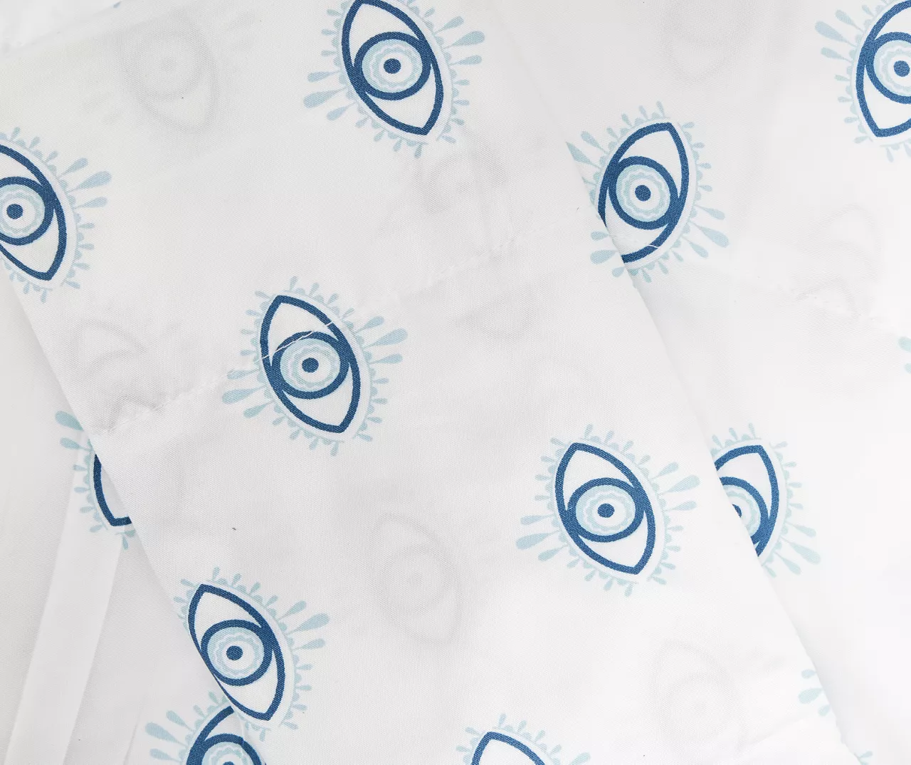 Real Living Grecian Getaway White & Blue All-Seeing Eyes Sheet Set 2 Real Living Grecian Getaway White & Blue All-Seeing Eyes Sheet Set - Image 2