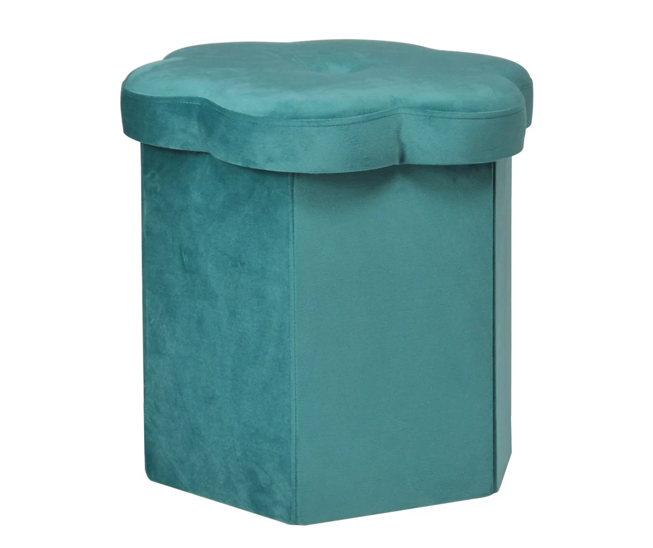 Parasailing Green Petal Velvet Storage Ottoman 1 Parasailing Green Petal Velvet Storage Ottoman