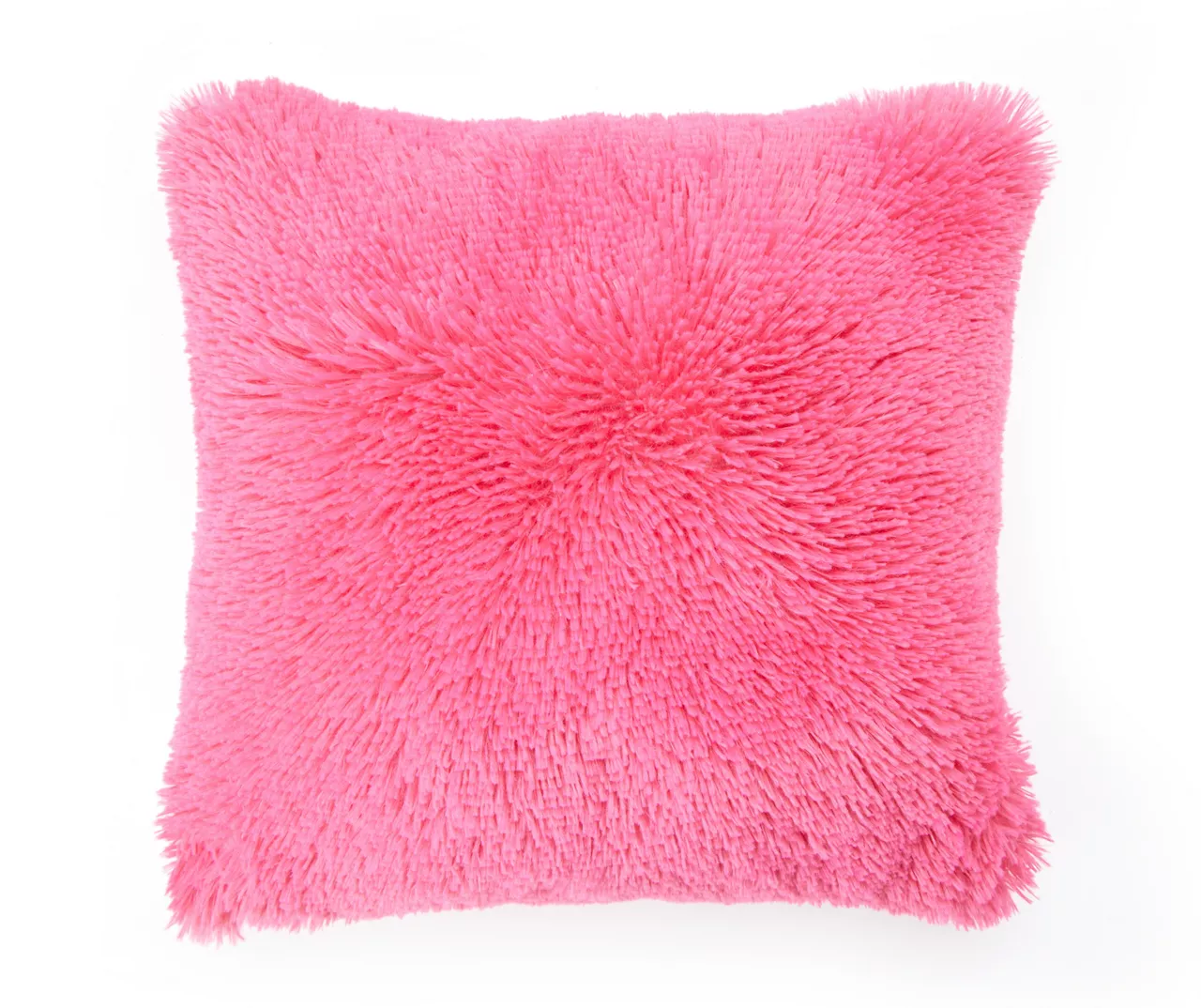 Euphoric Expression Cabaret Pink Faux Fur Throw Pillow 1 Euphoric Expression Cabaret Pink Faux Fur Throw Pillow