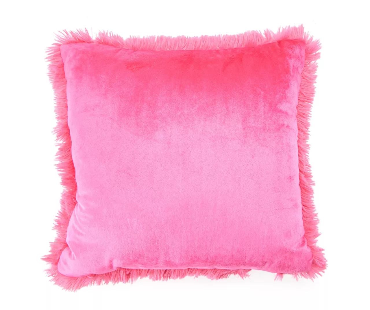 Euphoric Expression Cabaret Pink Faux Fur Throw Pillow 2 Euphoric Expression Cabaret Pink Faux Fur Throw Pillow - Image 2