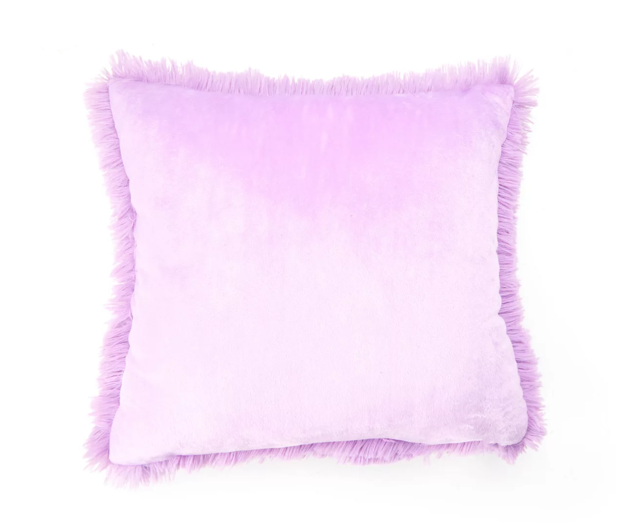 Euphoric Expression Violet Purple Faux Fur Throw Pillow 2 Euphoric Expression Violet Purple Faux Fur Throw Pillow - Image 2