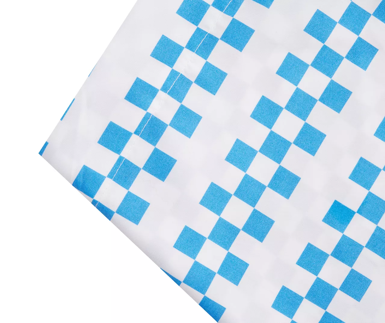Euphoric Expression White & Blue Checkerboard Queen 4-Piece Sheet Set 2 Euphoric Expression White & Blue Checkerboard Queen 4-Piece Sheet Set - Image 2