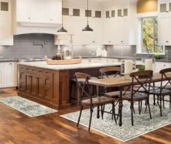 Gray & Blue Medallion Area Rug & Runner Set -Real Living 810609160 B0 4