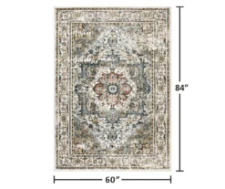 Gray & Blue Medallion Area Rug & Runner Set -Real Living 810609160 X0 12