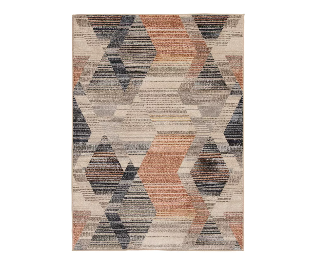 Jolene Brown & Gray Geometric Area Rug & Runner Set 1 Jolene Brown & Gray Geometric Area Rug & Runner Set