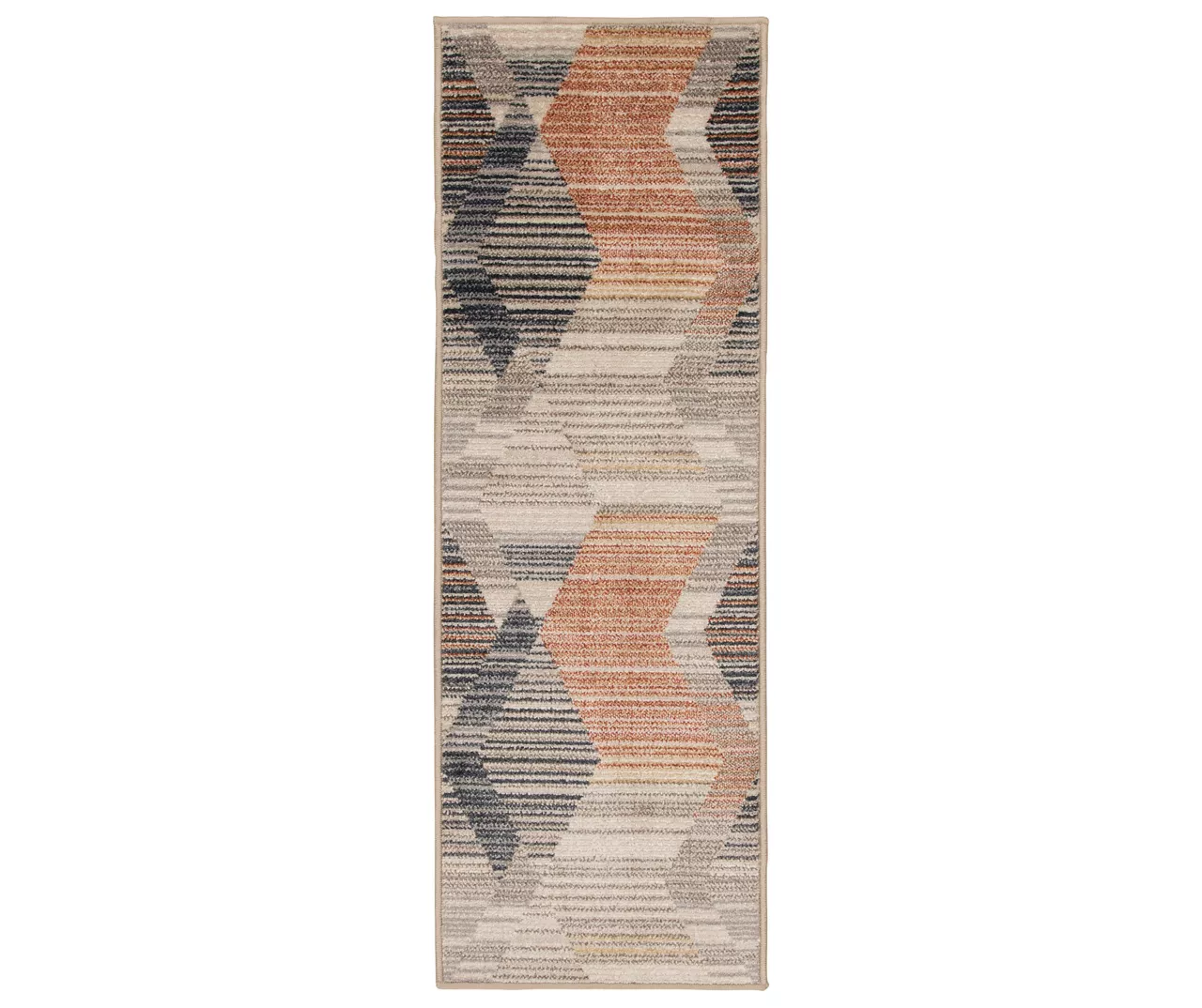 Jolene Brown & Gray Geometric Area Rug & Runner Set 2 Jolene Brown & Gray Geometric Area Rug & Runner Set - Image 2
