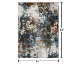 Blue & Brown Abstract Area Rug & Runner Set 23 Blue & Brown Abstract Area Rug & Runner Set -Real Living 810609251 X0 12