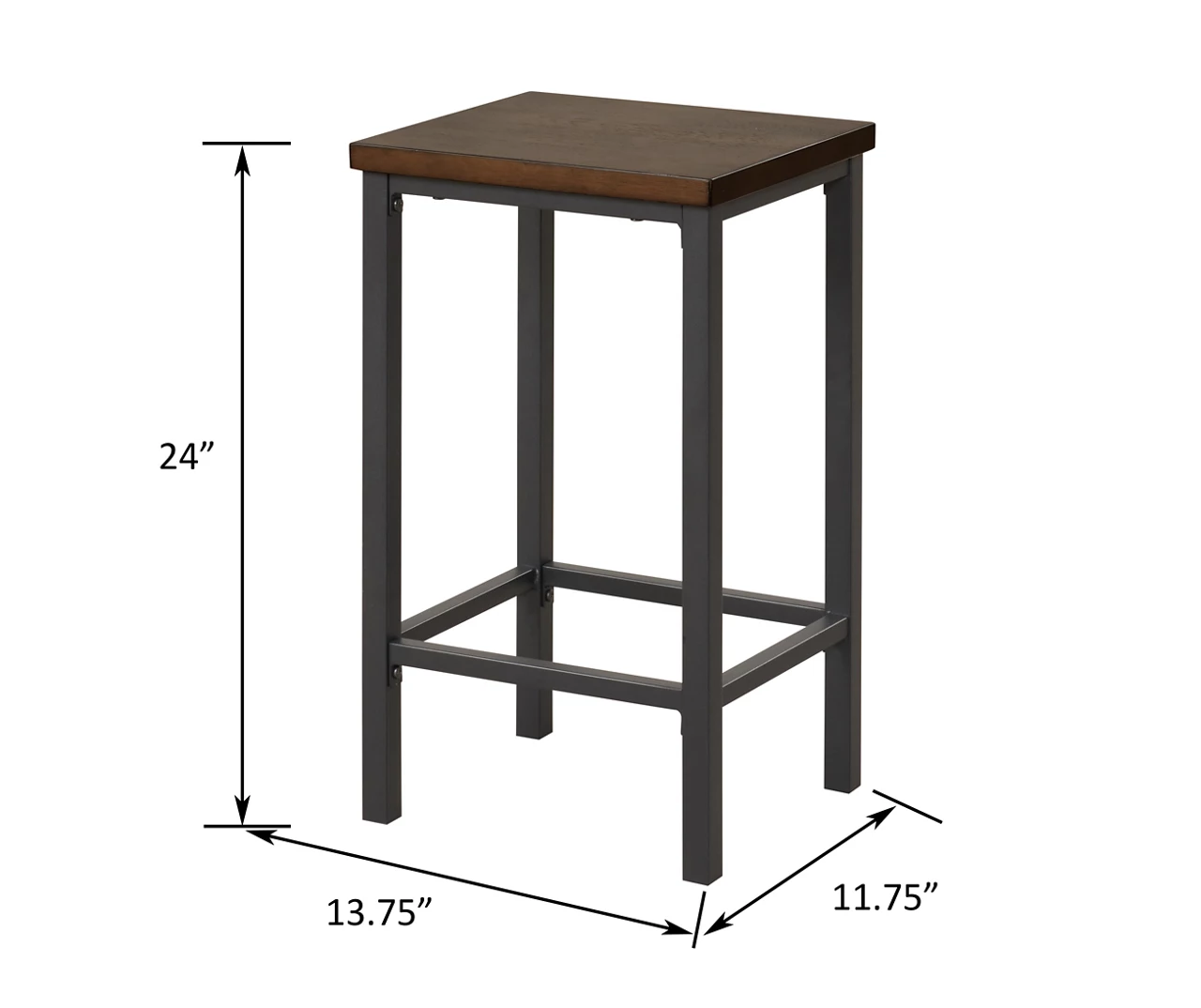 Walnut 3-Piece Pub Dining Set 10 Walnut 3-Piece Pub Dining Set - Image 10